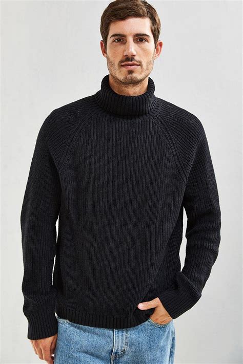 prada turtleneck sweater men's|Virgin wool turtleneck sweater in black .